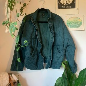 Free People Quilted Dolman Jacket